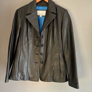 Vintage Wilsons Leather Maxima  Black Jacket Blazer